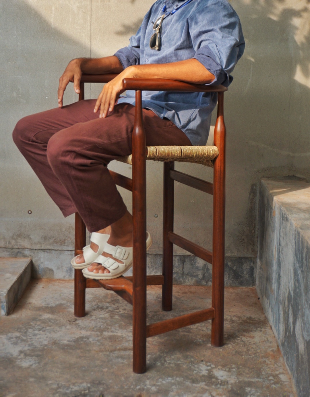 Solid Wood Sofa — Mid Century style